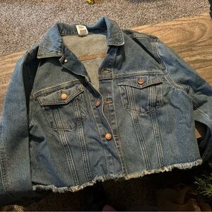 Victoria's Secret Light Blue Distressed Jean Jacket